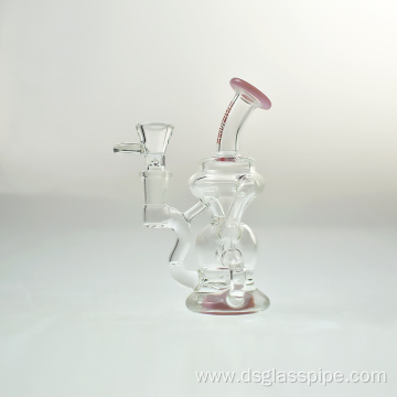 Wholesale Straight Clear Smoking Hookah Tube DAB Rig Glass Water Pipe